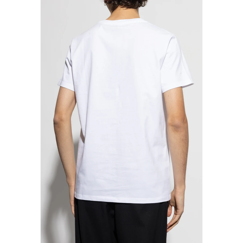 Balmain T-shirt met logopatch White Heren