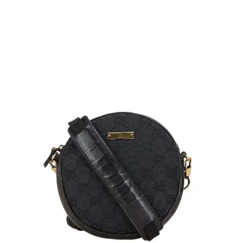 Gucci Vintage Pre-owned Canvas crossbody-bags Black Dames