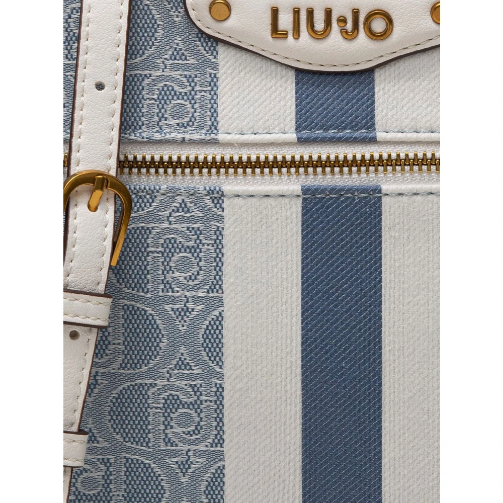Liu Jo Blauwe Denim Crossbody Tas Multicolor Dames