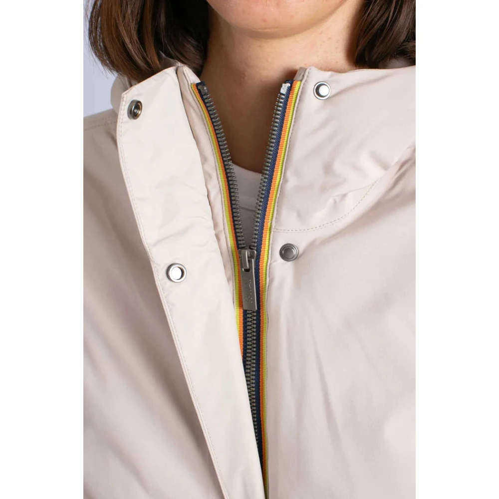 K-way Polarfleece Hooded Jack Waterdicht Winddicht Pink Dames