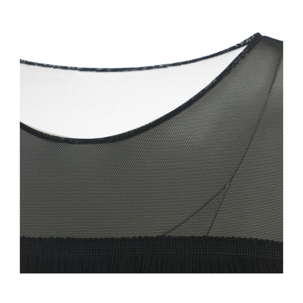 Norma Kamali Zwarte Jurk Aw24 Dameskleding Black Dames