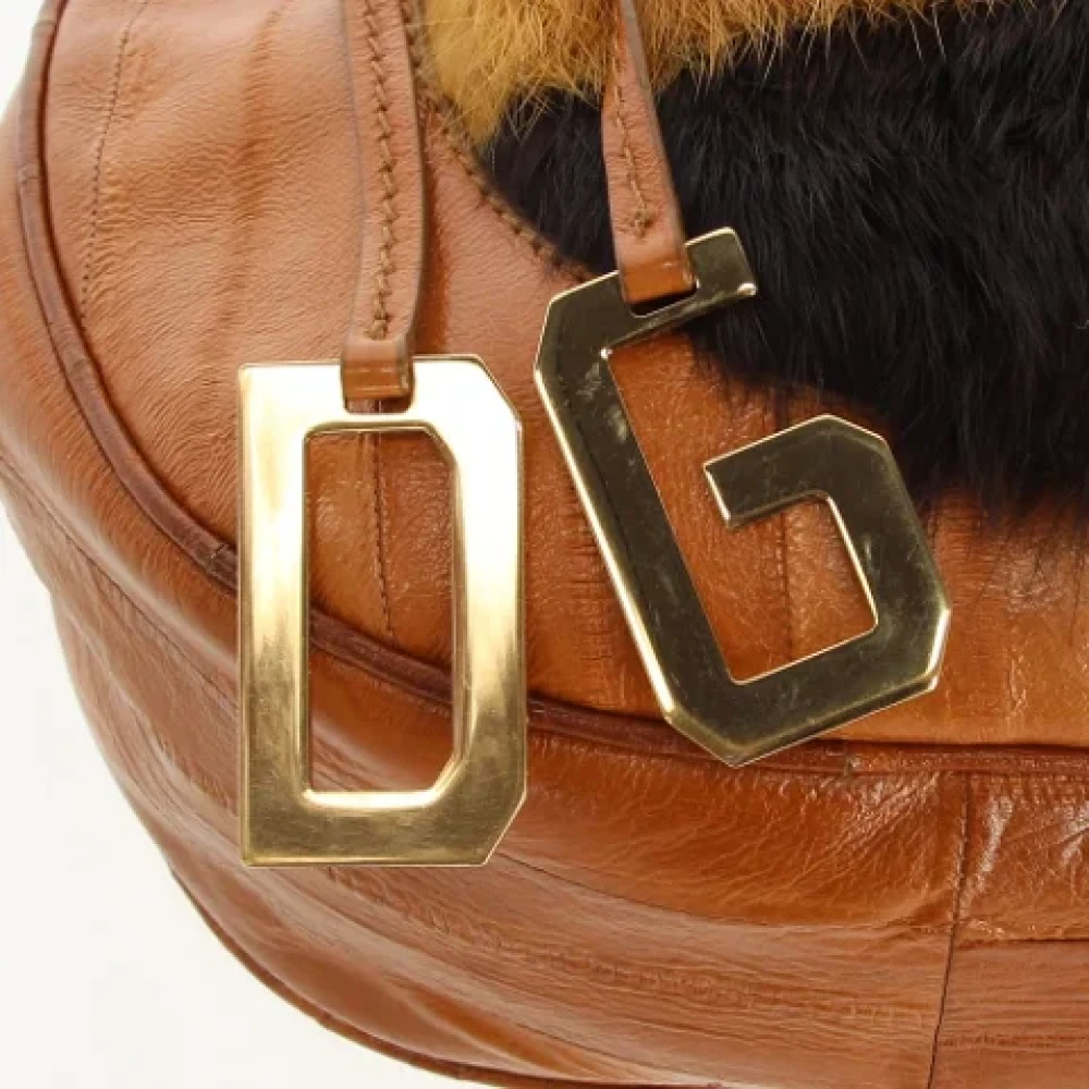 Dolce & Gabbana Pre-owned Leather shoulder-bags Brown Dames