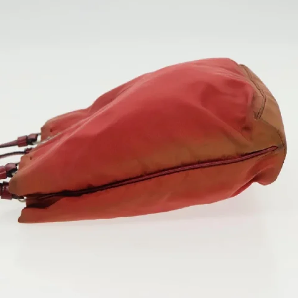 Prada Vintage Pre-owned Nylon prada-bags Red Dames
