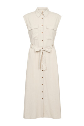 robe-sans-manches-en-melange-lin-avec-col