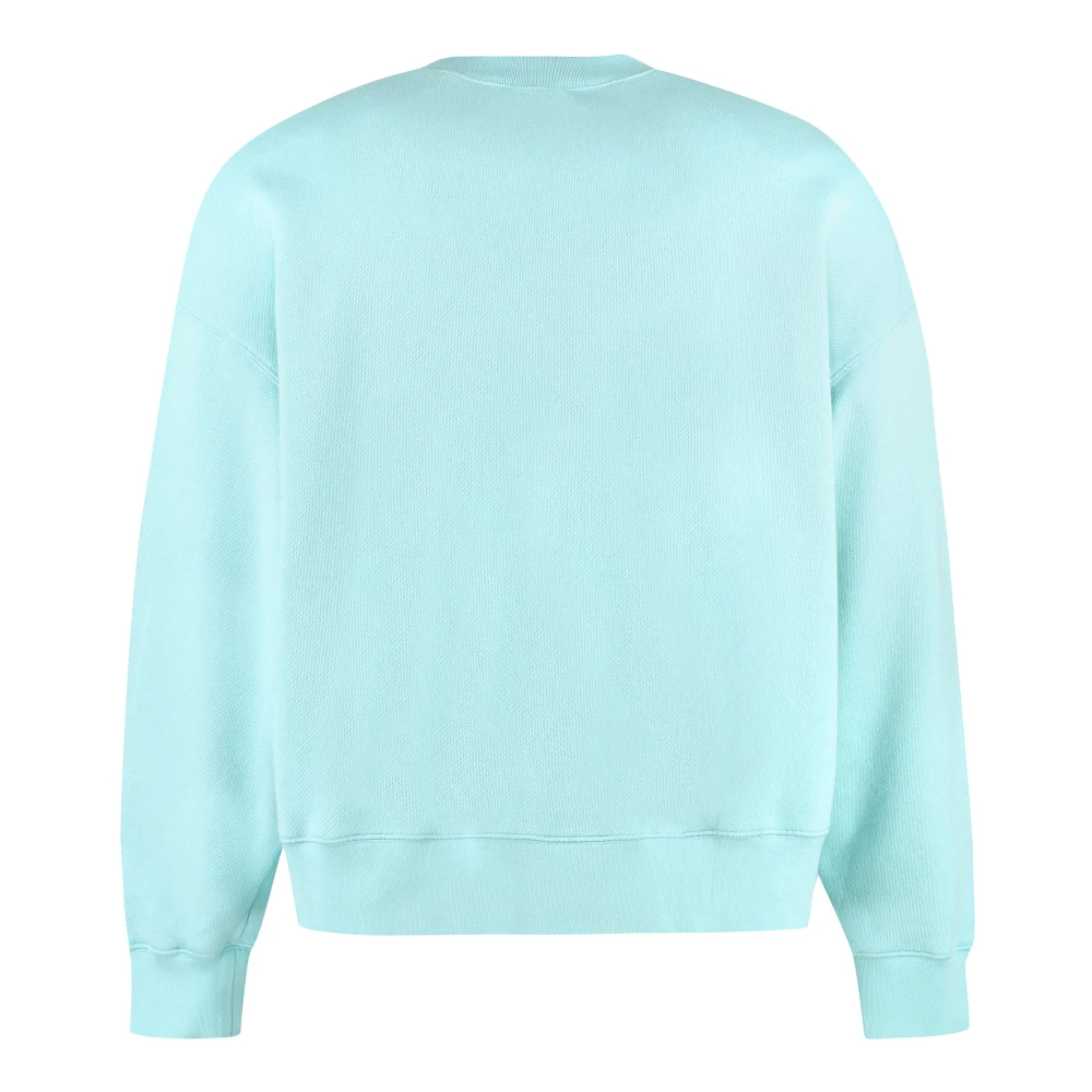 Palm Angels Geborduurde haaiensweatshirt Blue Heren