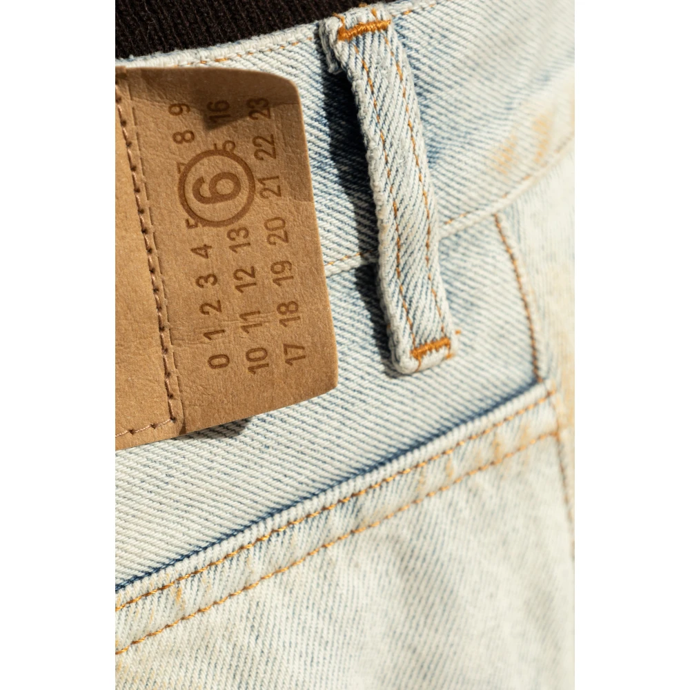 MM6 Maison Margiela Jeans met vintage-effect Blue Dames