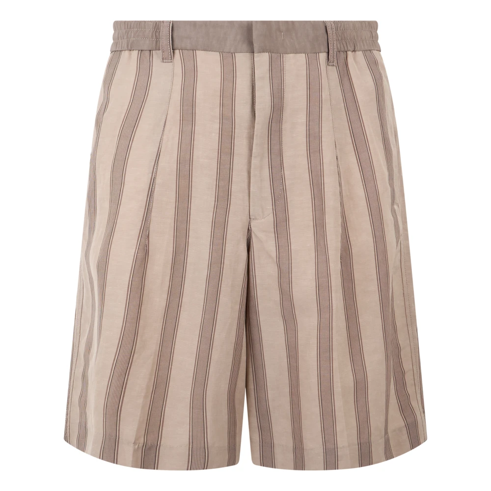 Emporio Armani Hombre Beige Pantalones Cortos, Talla: M