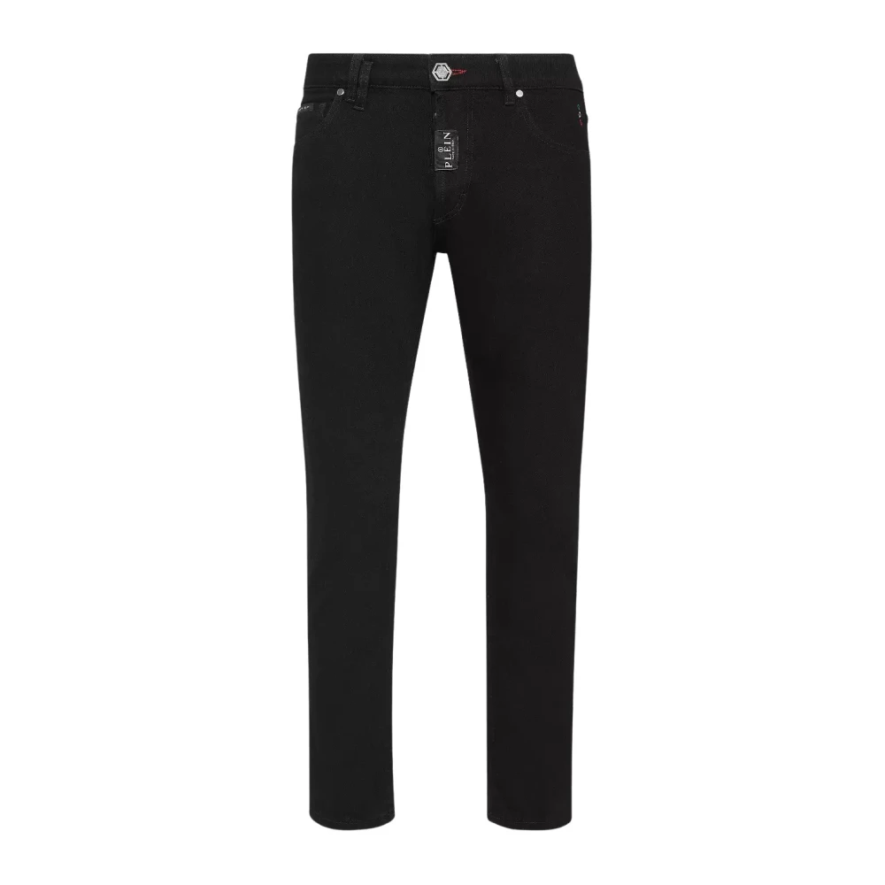 Philipp Plein Zwarte Skinny Fit Jeans Black Heren