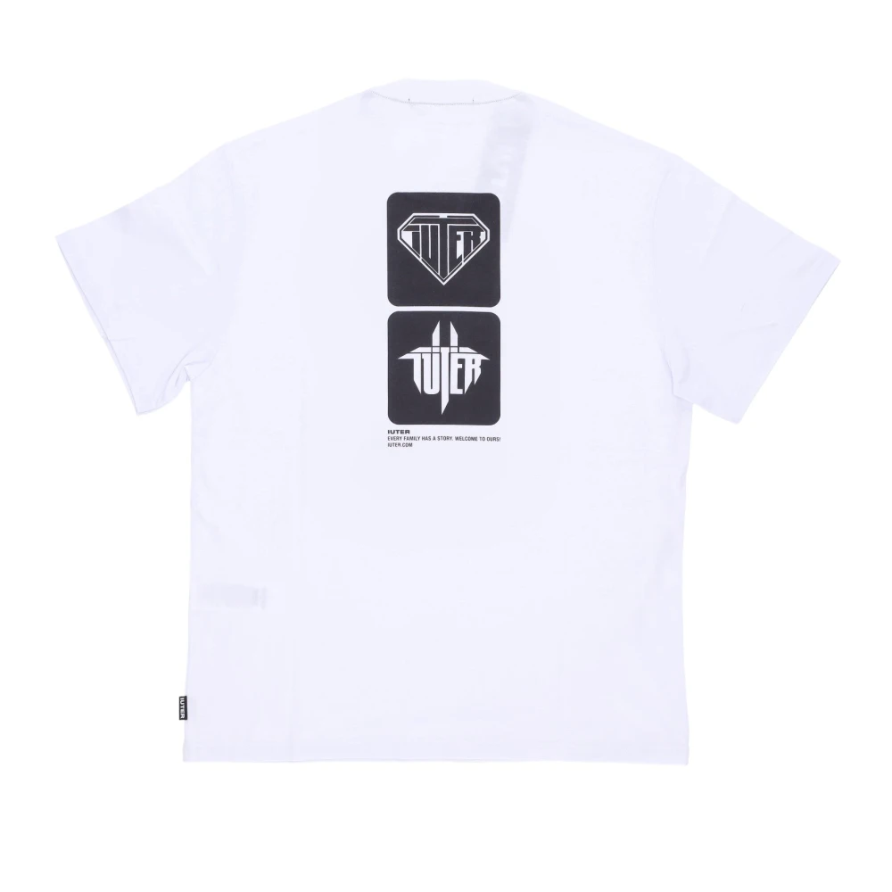 Iuter Men's White T-Shirts, Xl, Crew Neck Short Sleeve Tee