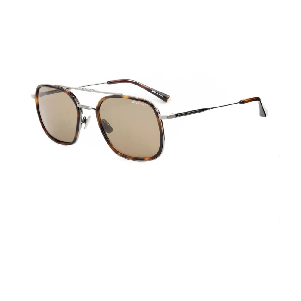 Belstaff Men's Gray Titanium Frame Sunglasses