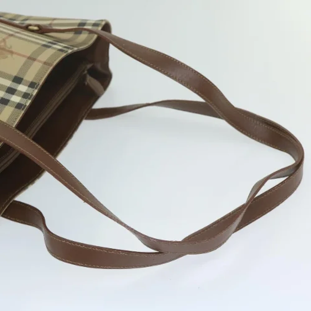 Burberry Vintage Pre-owned Leather shoulder-bags Beige Dames