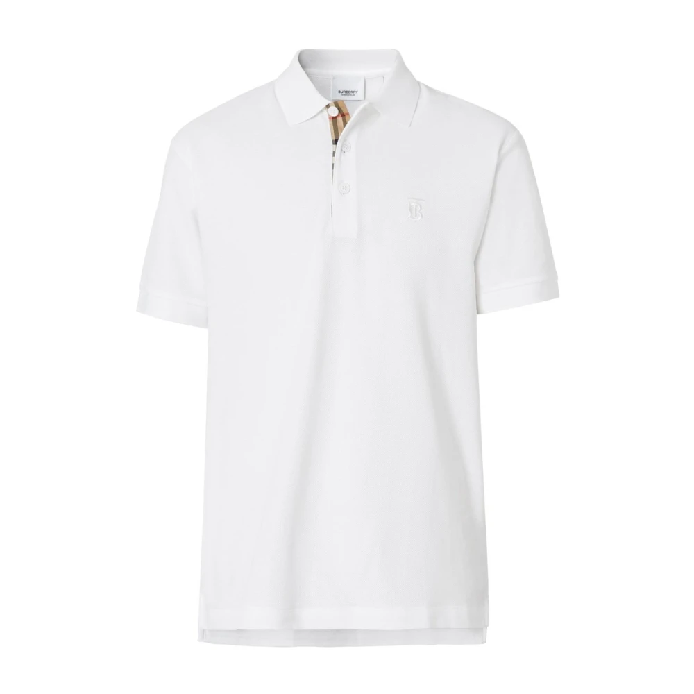 Burberry Witte T-shirts en Polos White Heren