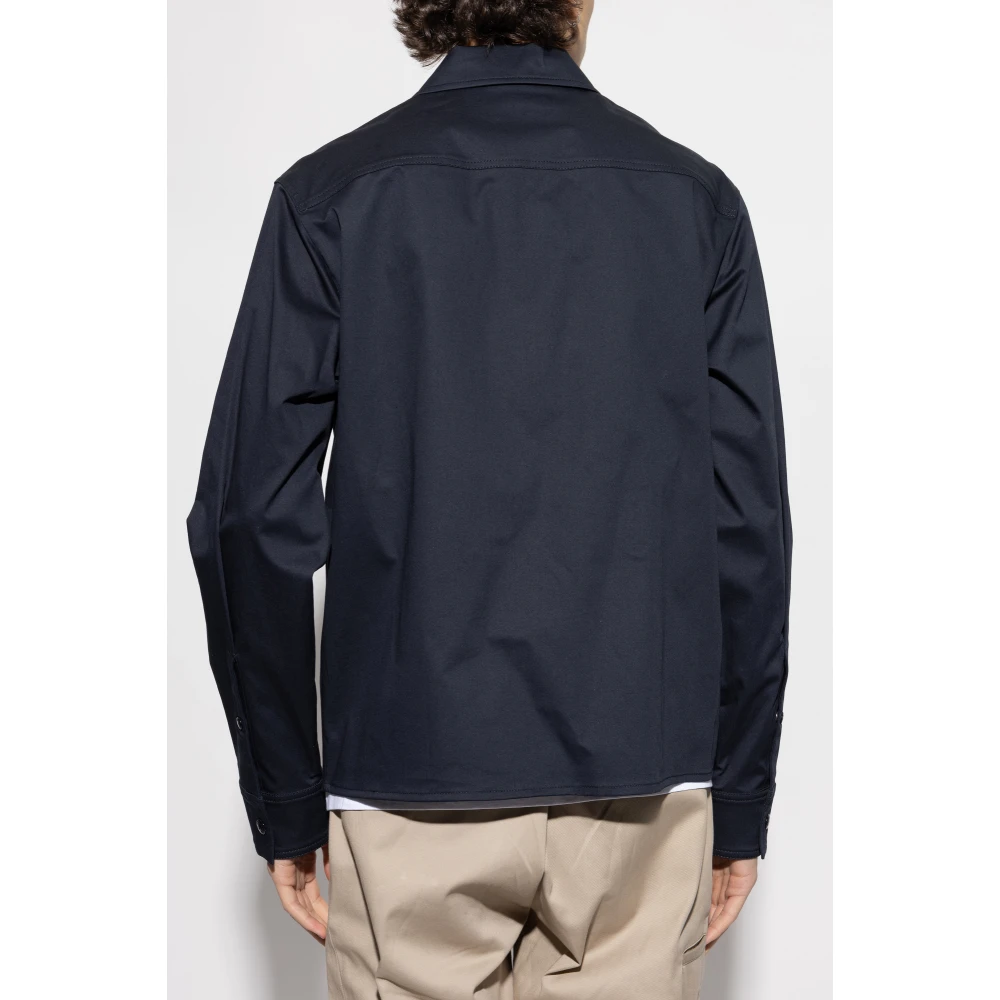 Moncler Jas met Ciamicia logo Blue Heren