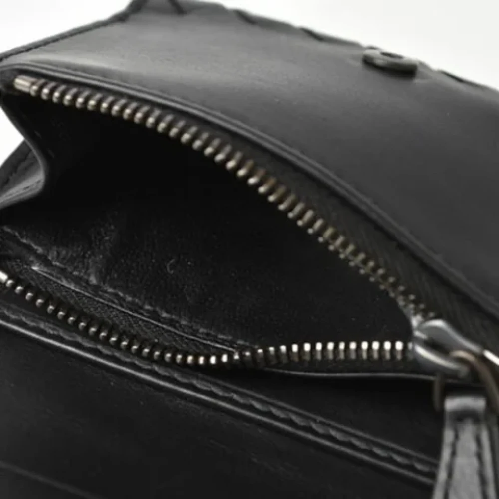 Bottega Veneta Vintage Pre-owned Leather wallets Black Heren