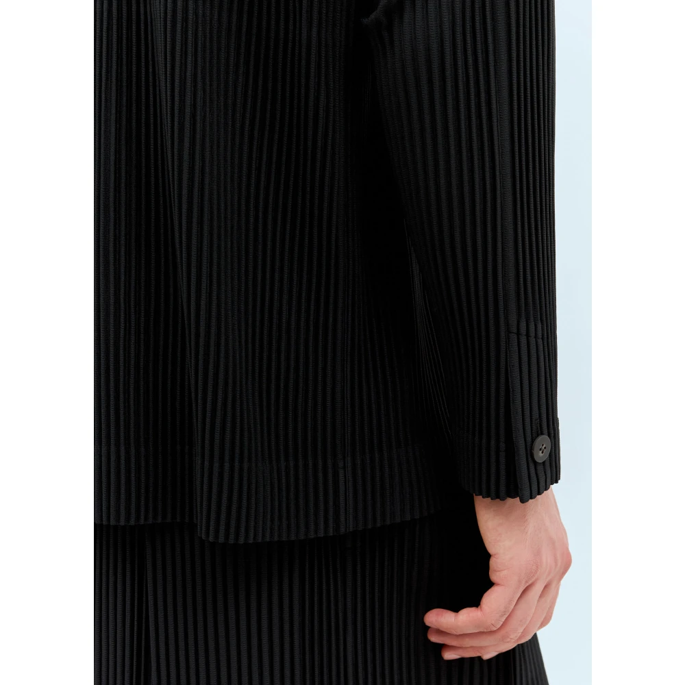 Issey Miyake Geplooide Blazer Black Heren