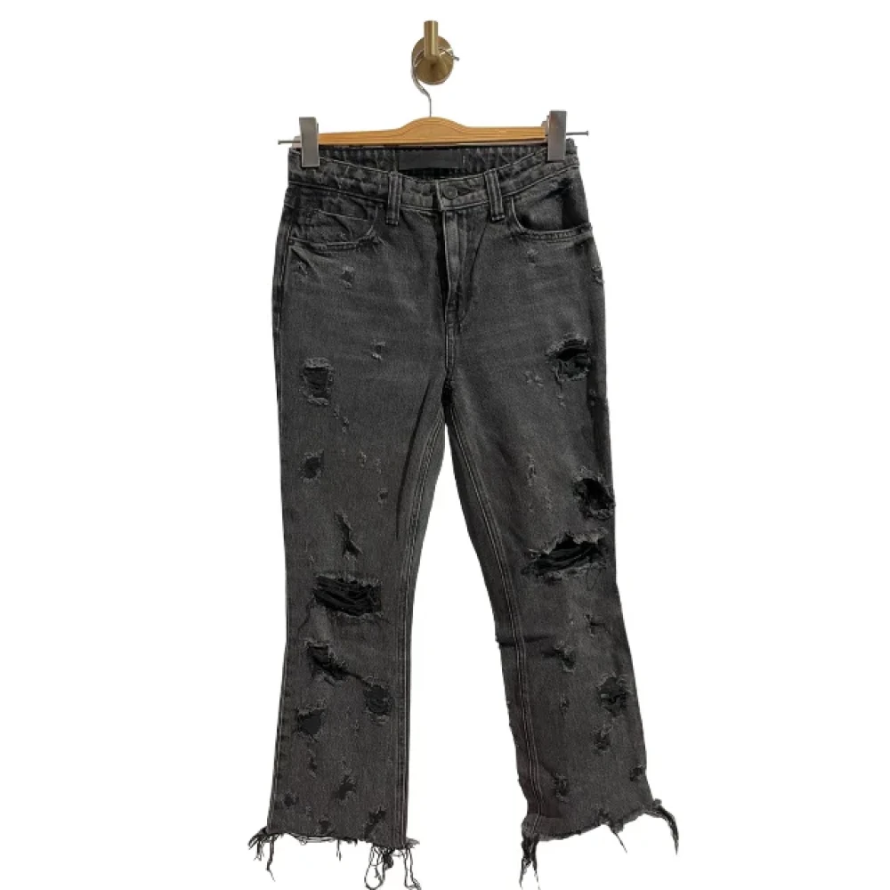 Alexander Wang Pre-owned Cotton jeans Black Dames