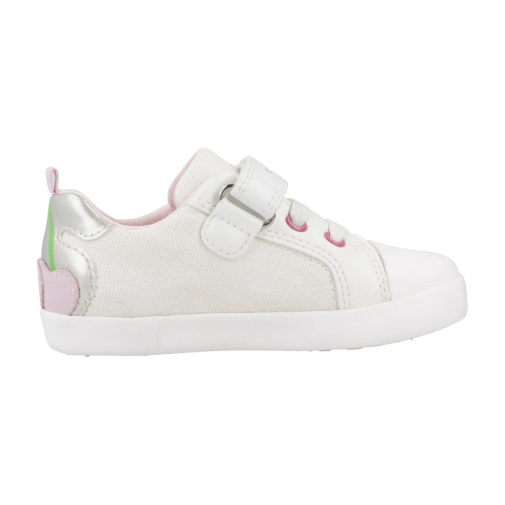 Geox Snygga Sneakers för Flickor White, Flicka