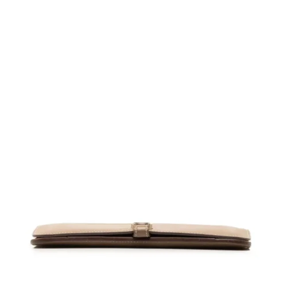 Hermès Vintage Pre-owned Canvas wallets Brown Dames