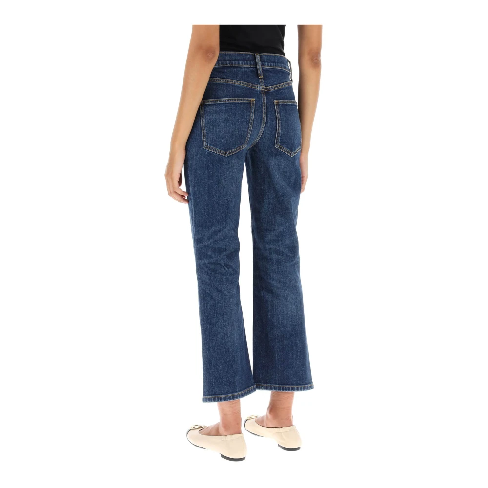 TORY BURCH Vintage Cropped Flared Jeans Blue Dames