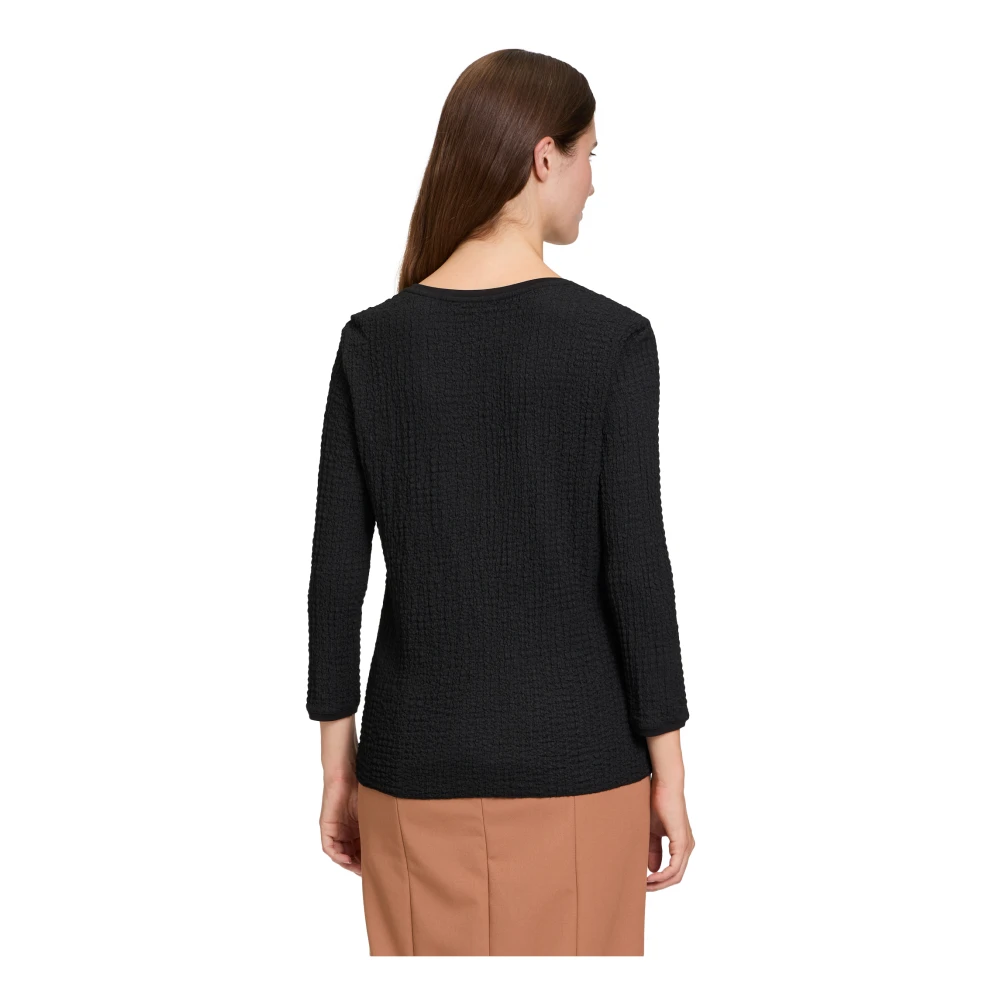 Betty Barclay Gekreukeld Materiaal Gestreept Shirt Black Dames