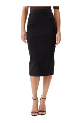 jupe-crayon-plissee-noir