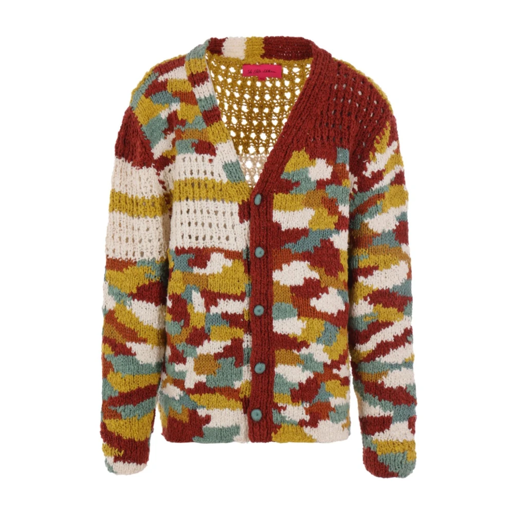 The Elder Statesman Multicolor Organisch Katoen V-Hals Vest Multicolor Heren
