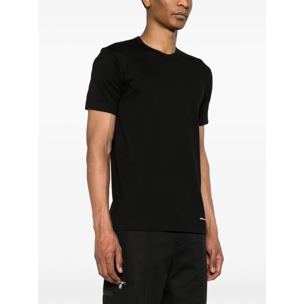 Comme des Garçons Zwart Tee Klassieke Stijl Black Heren