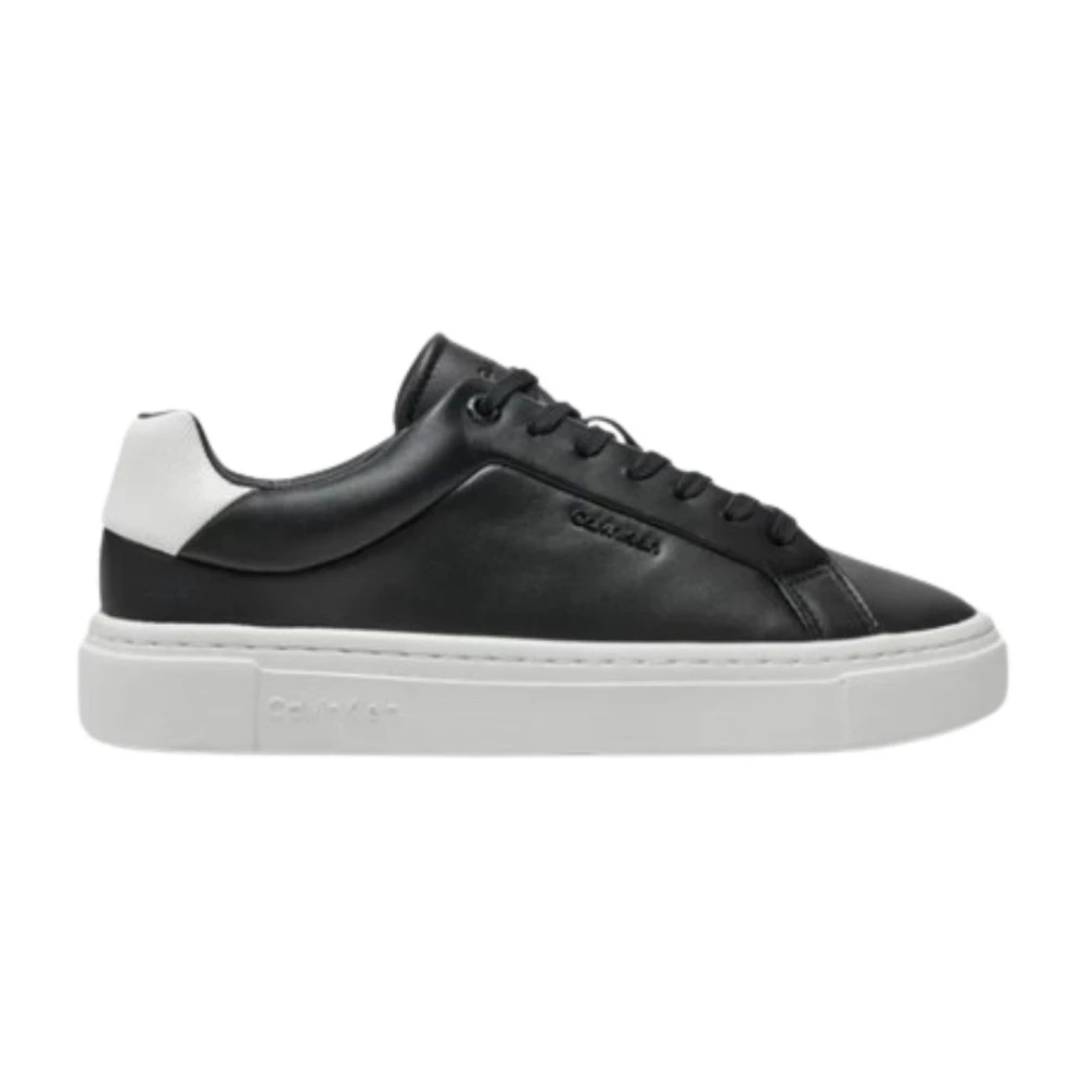Calvin Klein Lace Up Cupsole Sneakers Dames Schoenen Zwart