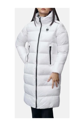 Lång Rutig Parka med Huva