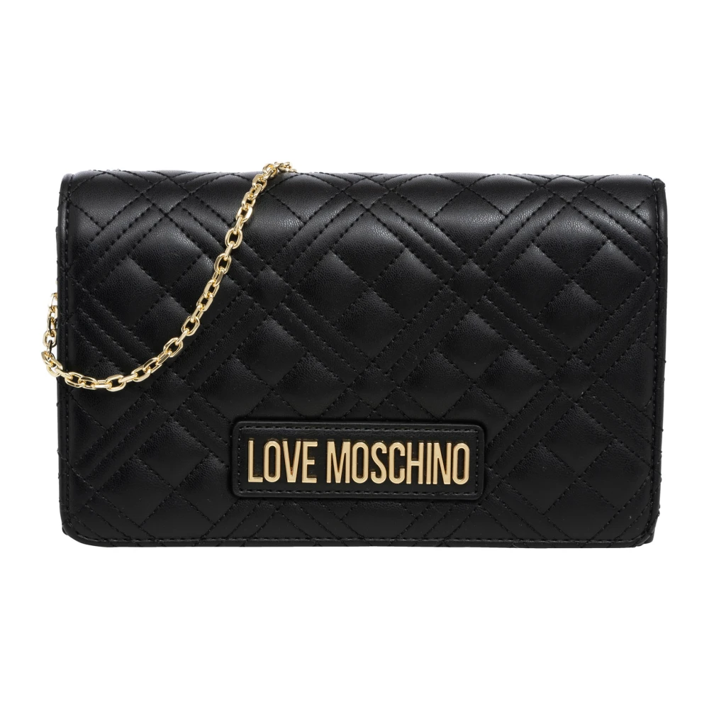 Love Moschino Stijlvolle Schoudertas met Magneetsluiting Black Dames