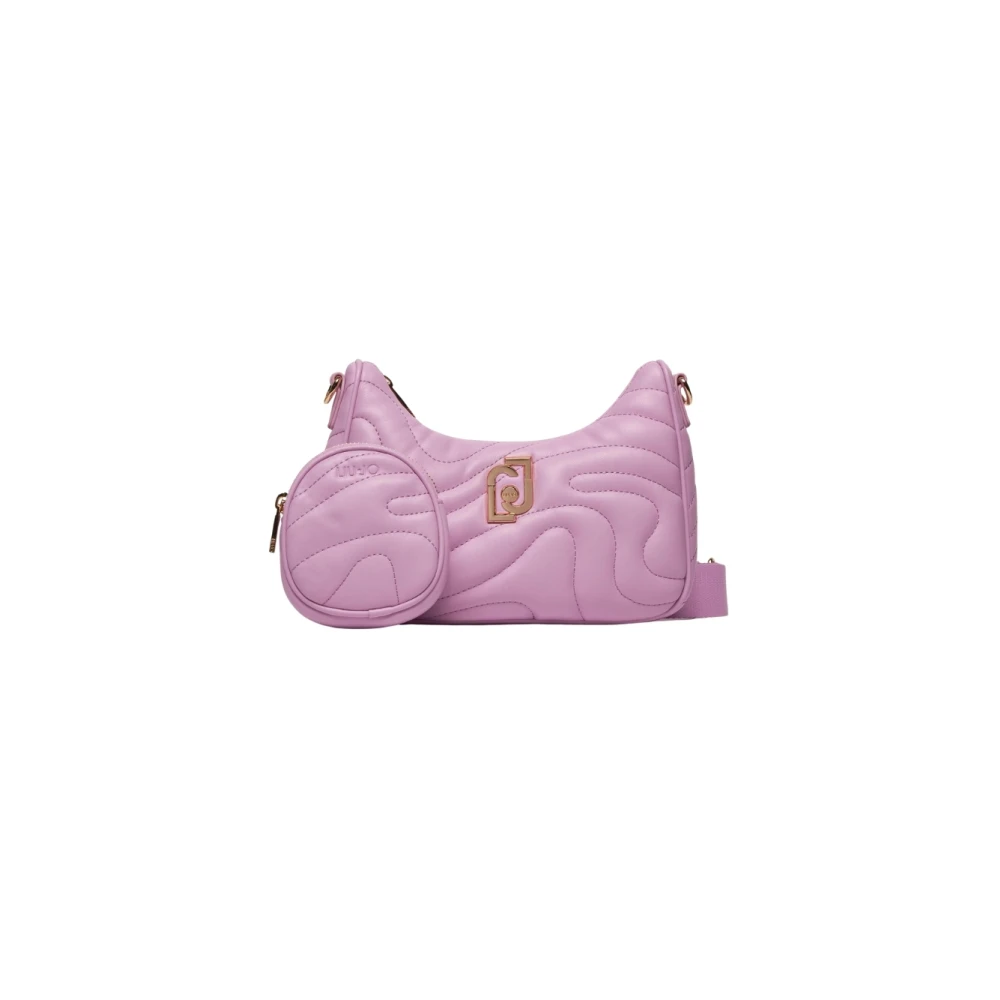 Liu Jo Roze Mini Hobo Matelassé Tassen Pink Dames