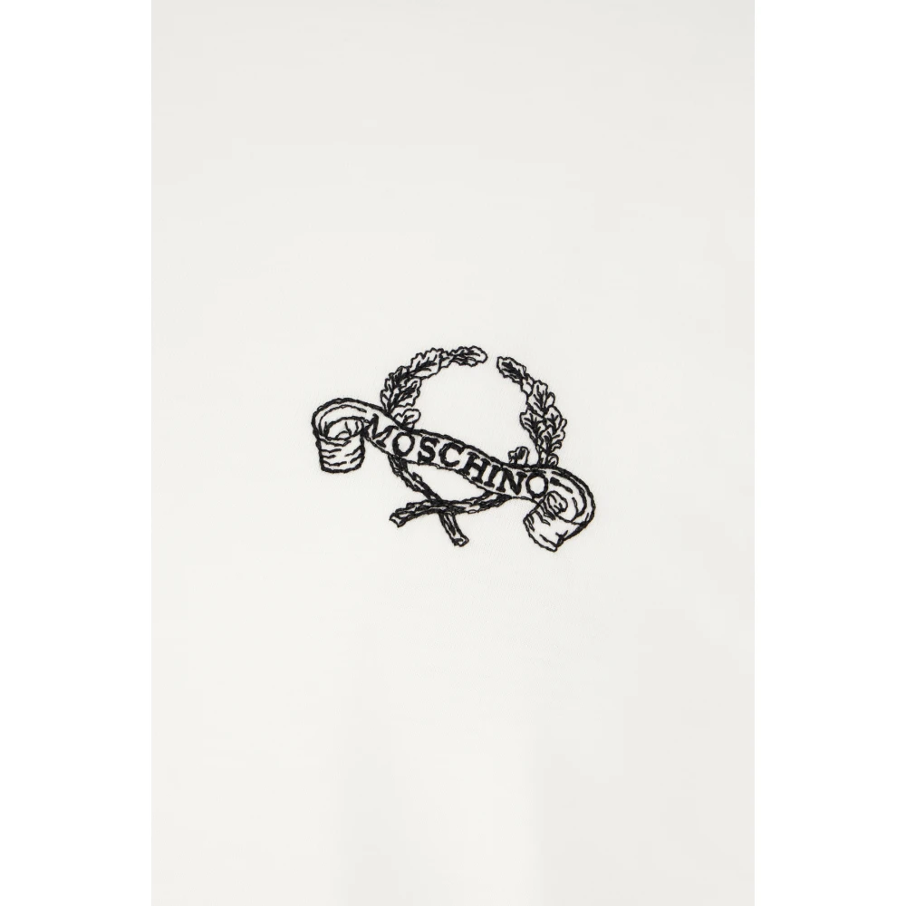 Moschino Casual Katoenen T-Shirt voor Mannen White Heren