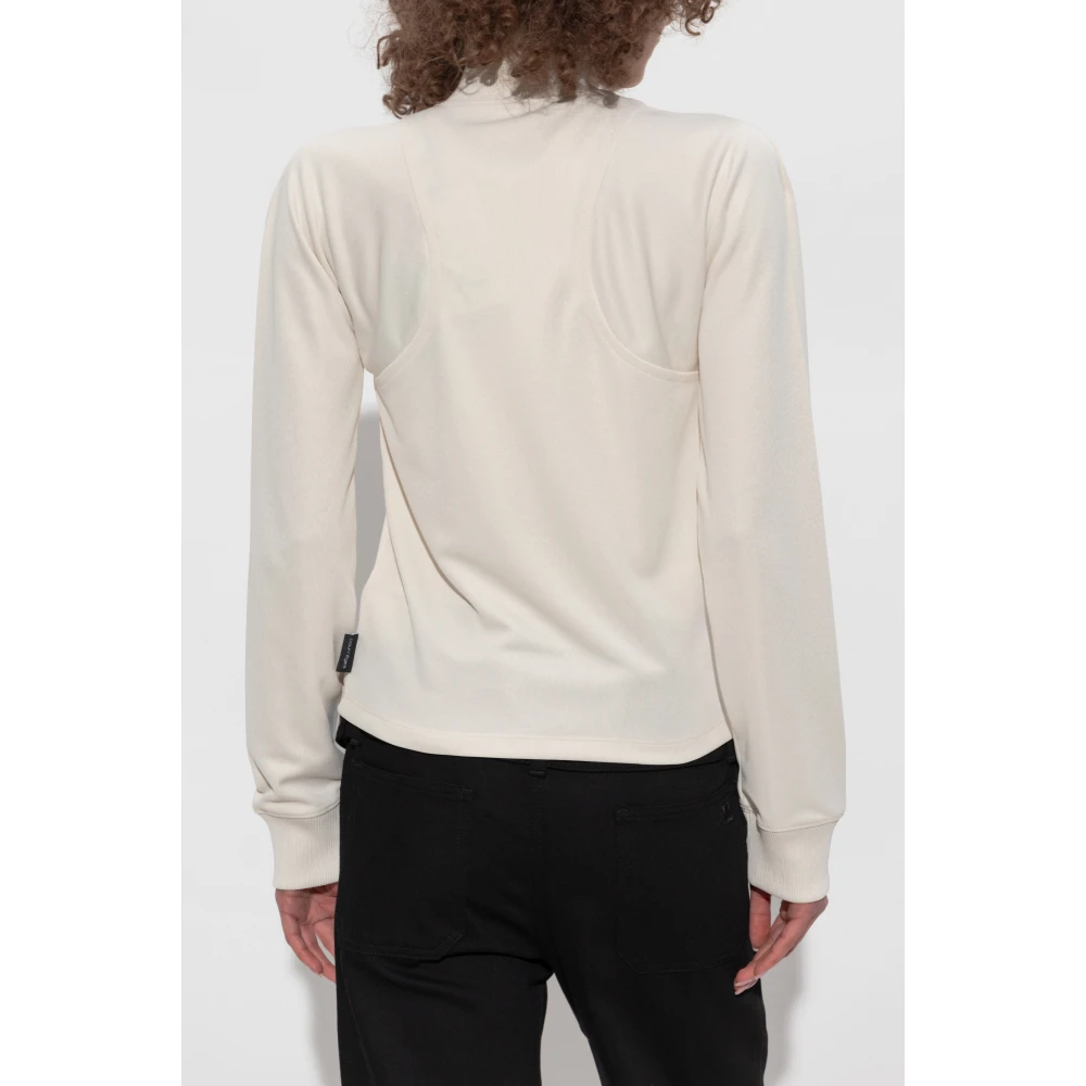 Courrèges Sweatshirt met opstaande kraag Beige Dames