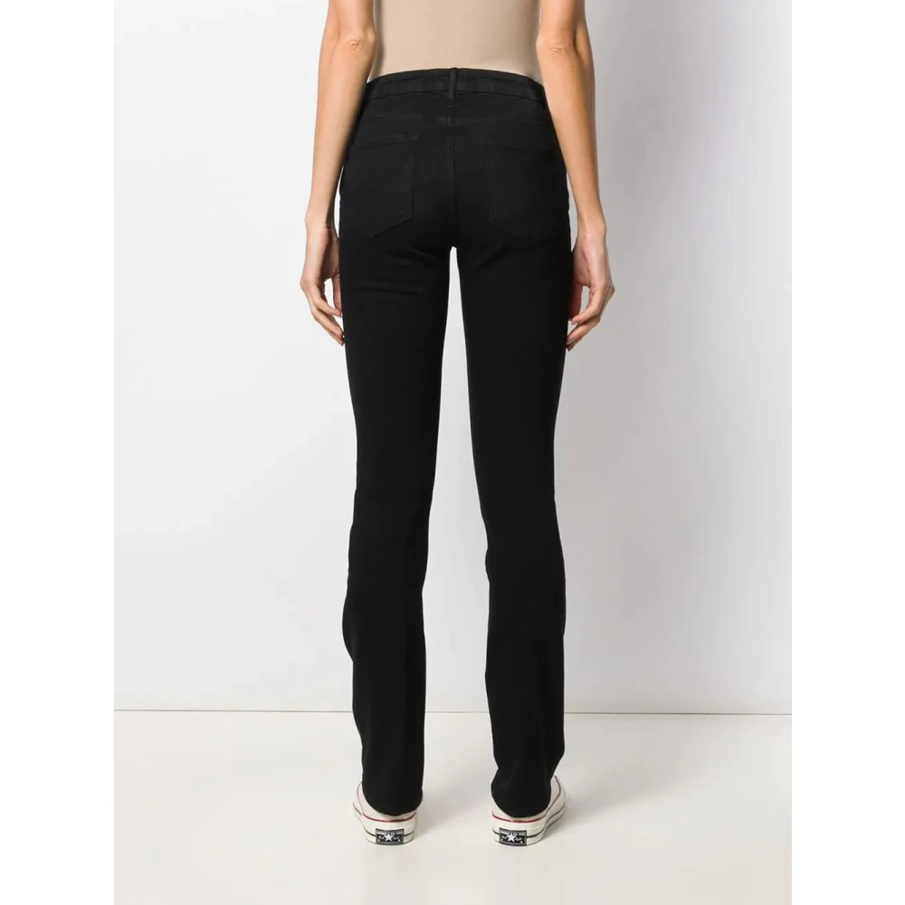 Frame Elegant Mini Boot Slim-Fit Jeans Black Dames