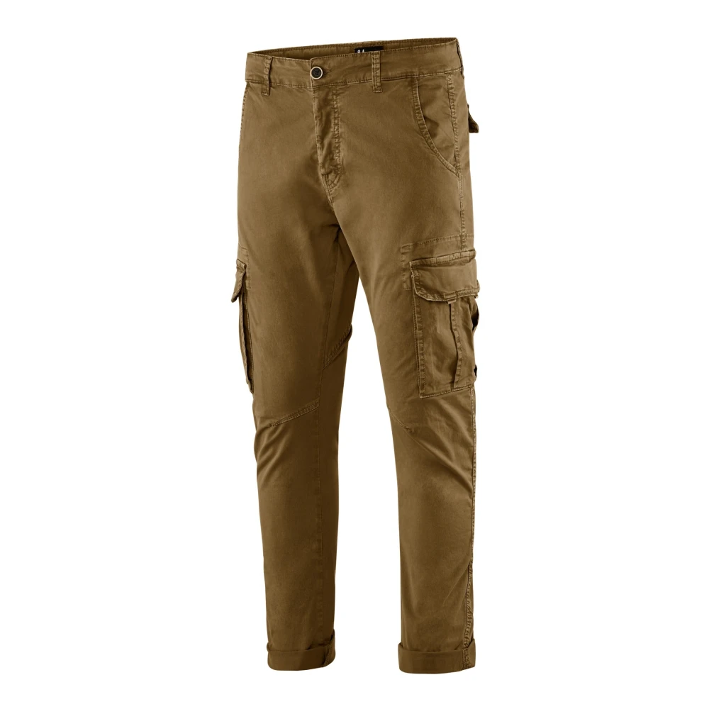 BomBoogie Slim Fit Cargo Pants Brown Heren