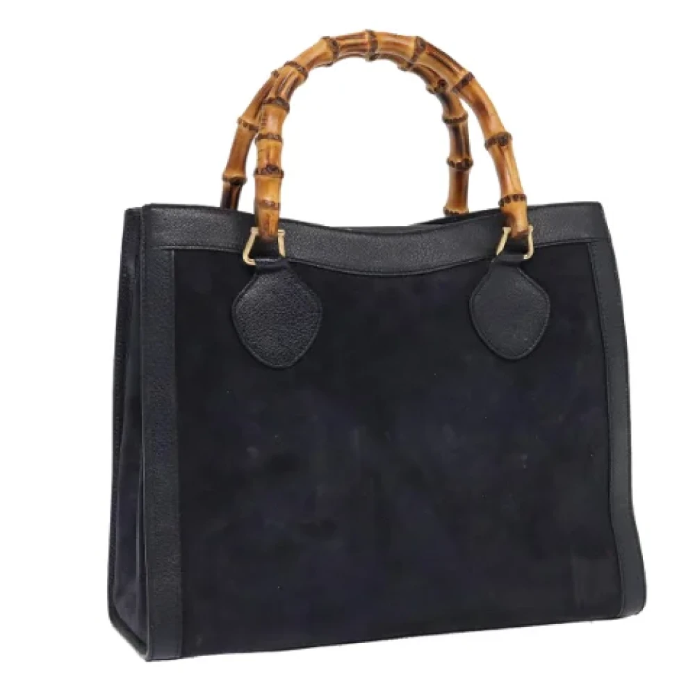 Gucci Vintage Pre-owned Suede handbags Blue Dames