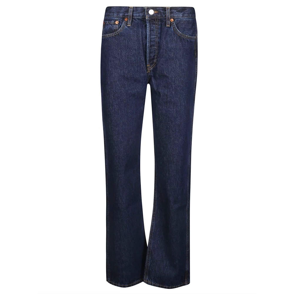 Re Done 90s High Rise Loose Jeans Blue Dames