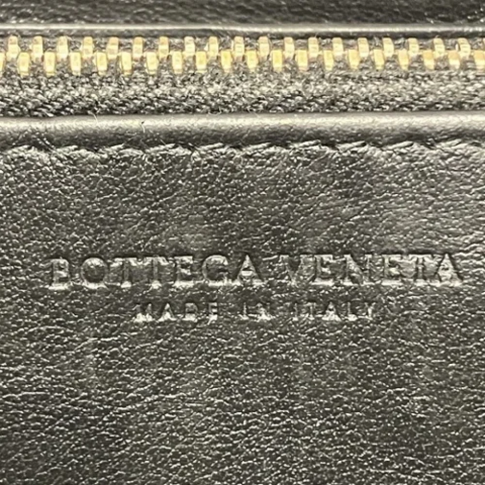 Bottega Veneta Vintage Pre-owned Leather wallets Black Dames