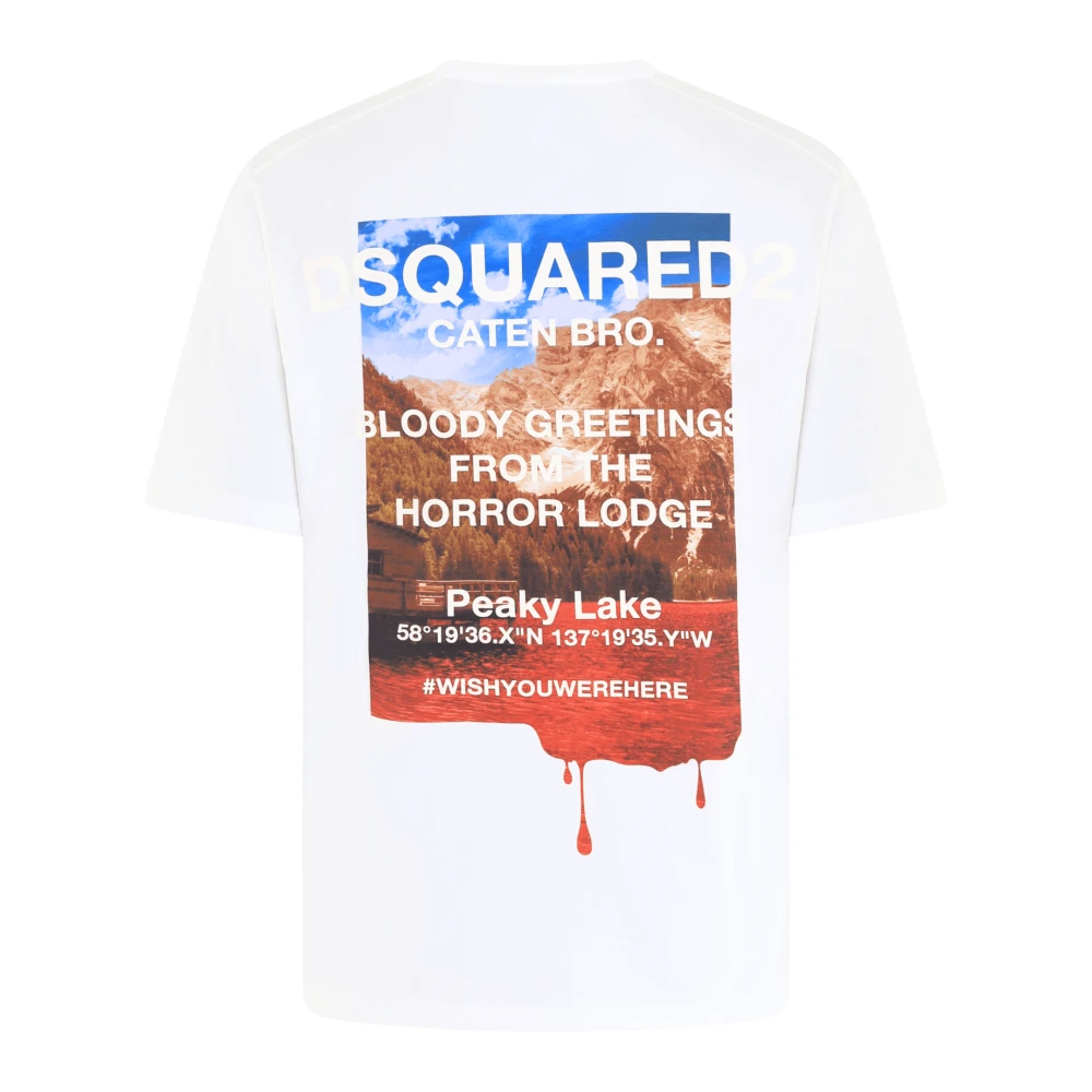 Dsquared2 Heren T-shirt Klassieke Pasvorm White Heren