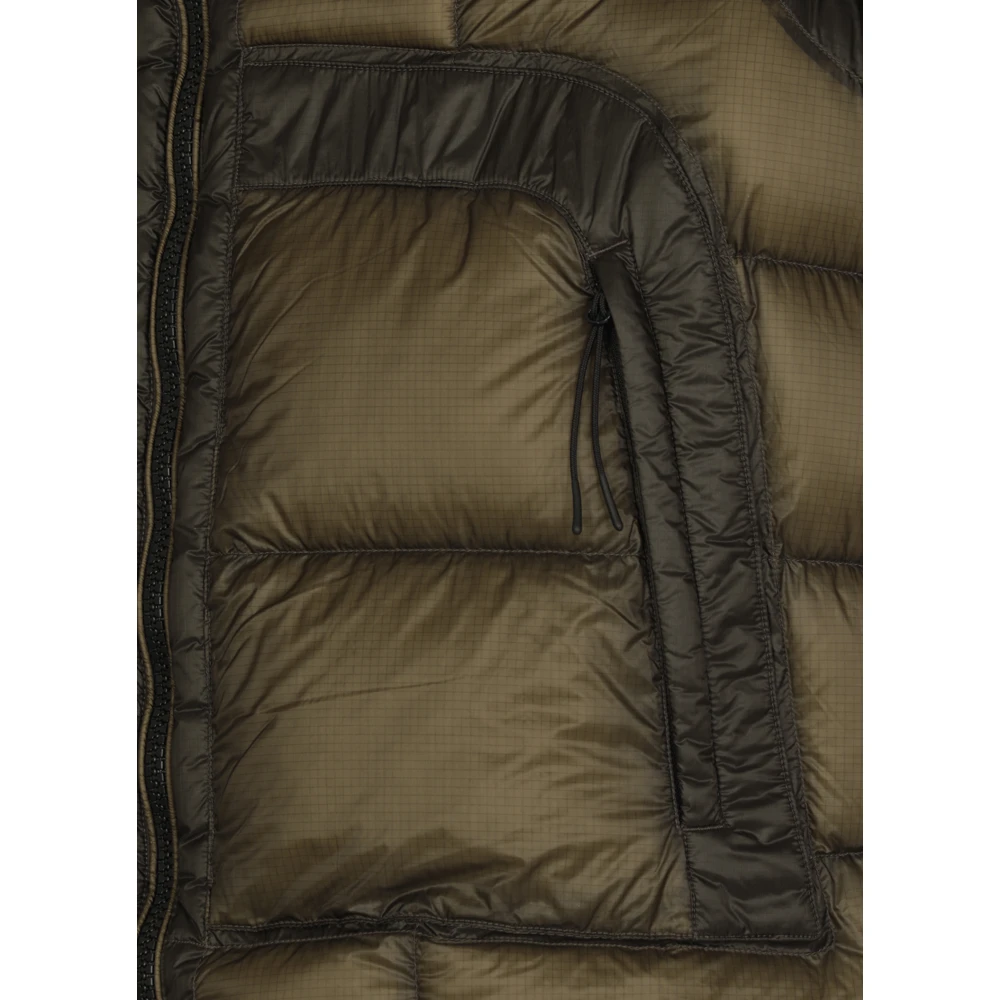 C.P. Company Bruine Gewatteerde Donsjas met Capuchon Brown Heren