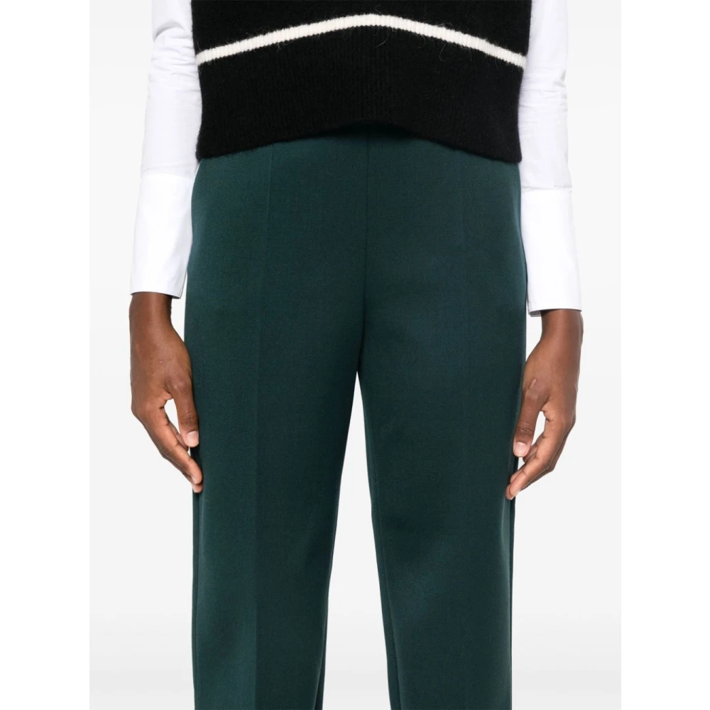 Giorgio Armani Groene Wollen Blend Broek Green Dames