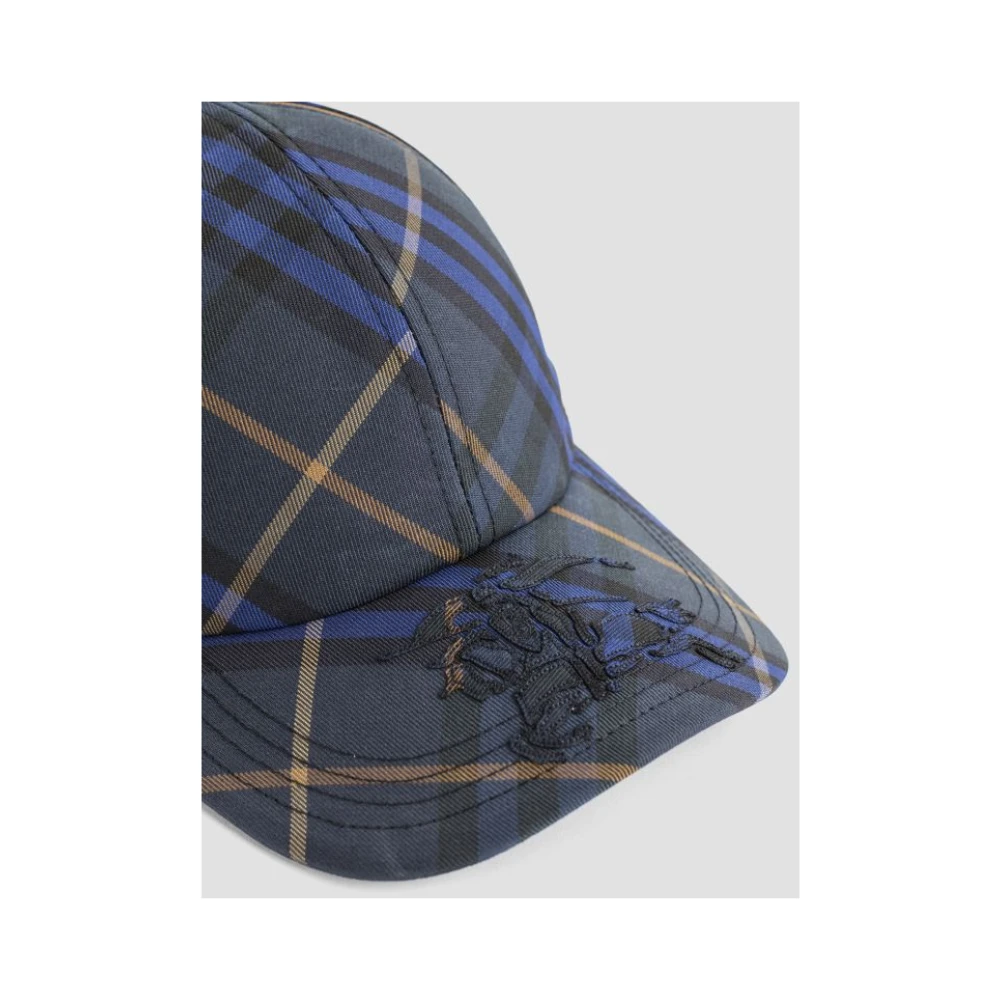 Burberry Navy Blue Check Pet Blue Heren