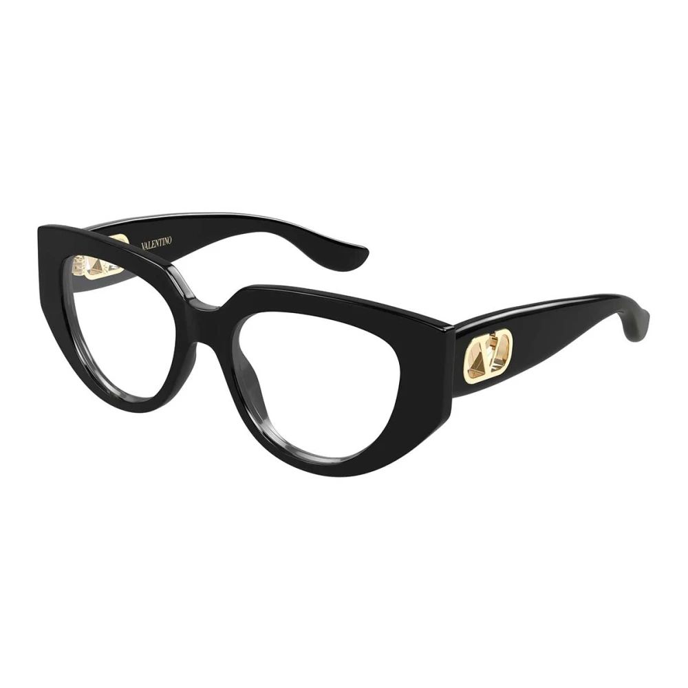Valentino Unisex Black Glasses, 52 Mm, Optical Frame