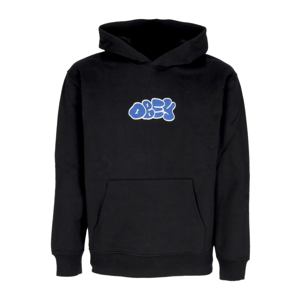 Obey Zwarte Hoodie Scribbles Black Heren