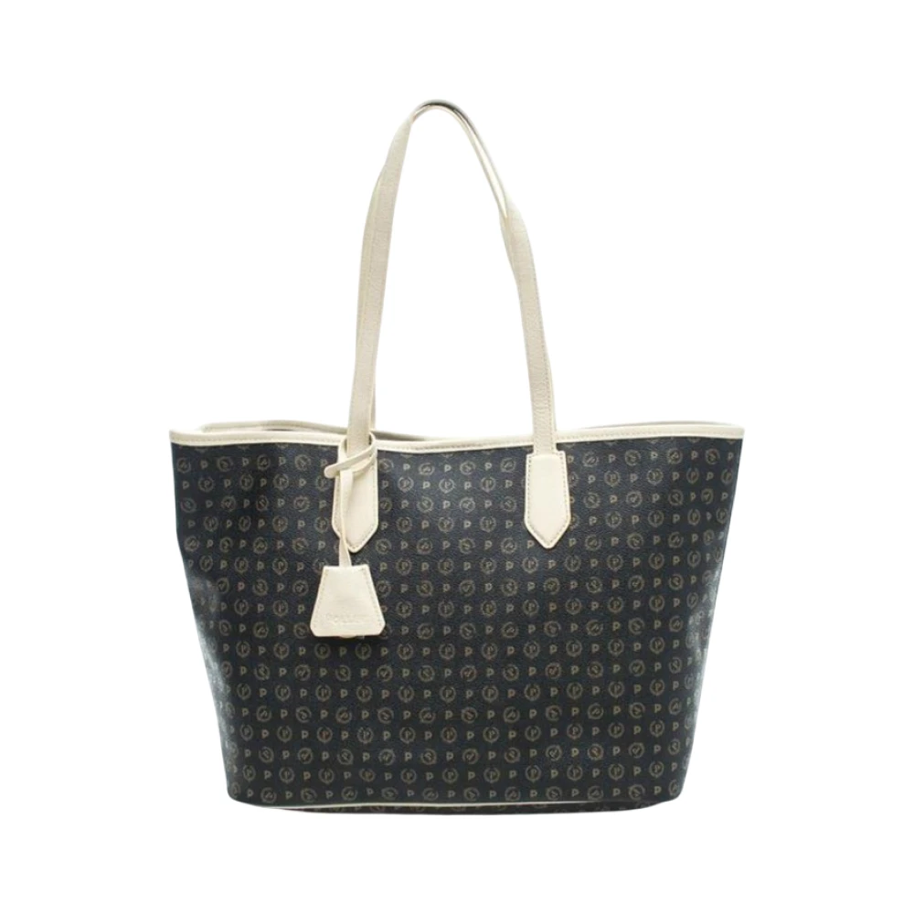 Pollini Vrouw Zwart Tassen Dames, One Size, Iconische Heritage Schoudertas Met Afneembare Pouch