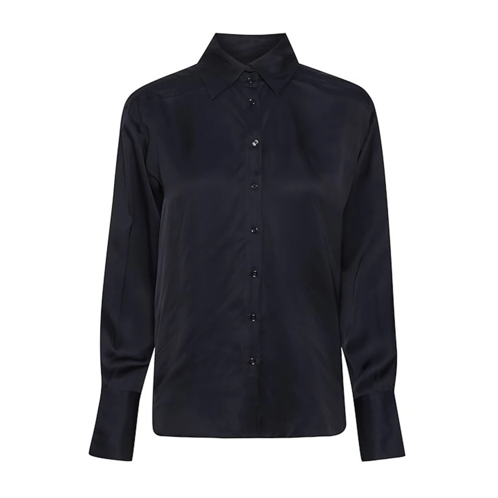 Inwear Blue Marine Shirt With Long Sleeves - Female - Shirts - 2XS - Blouses & Shirts