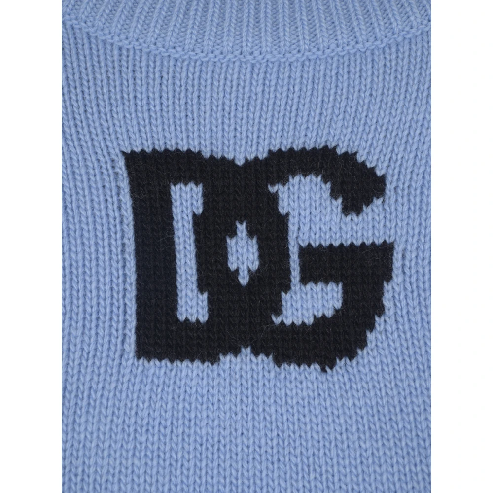 Dolce & Gabbana Hoge Hals Sweaters Blue Dames