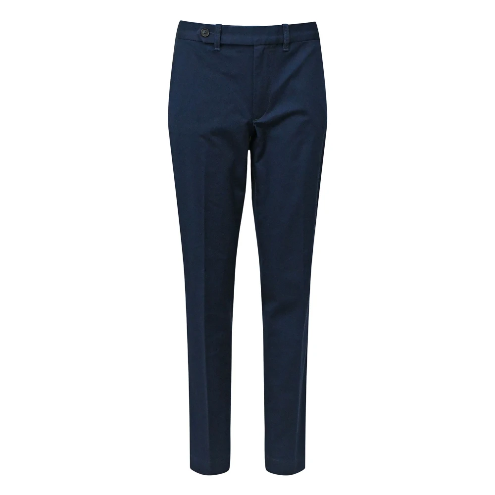 Ralph Lauren Women's Blue Chino Trousers - Slim-Fit Trousers - 3XS - Trousers