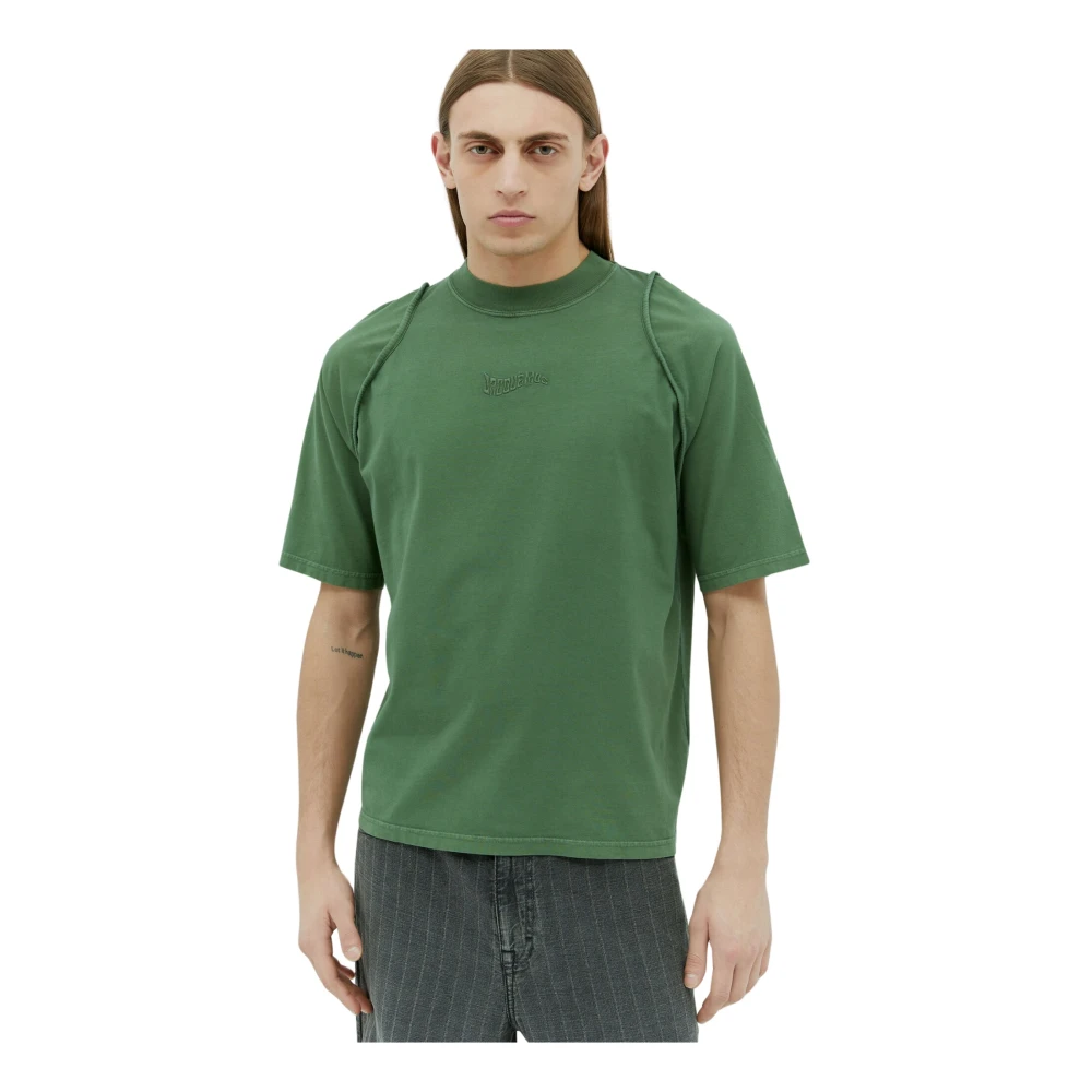 Jacquemus Camargue T-shirt met logo Green Heren