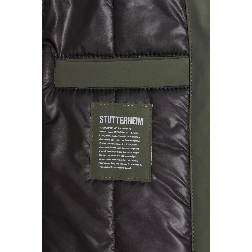 Stutterheim Winter Regenjas Mat Lang Jack Green Dames